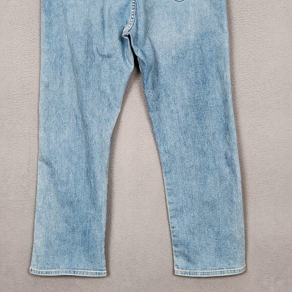 Signature Levi Strauss Jeans Womens 16 W33 Light Wash High Rise Straight 36x27 - Picture 10 of 16